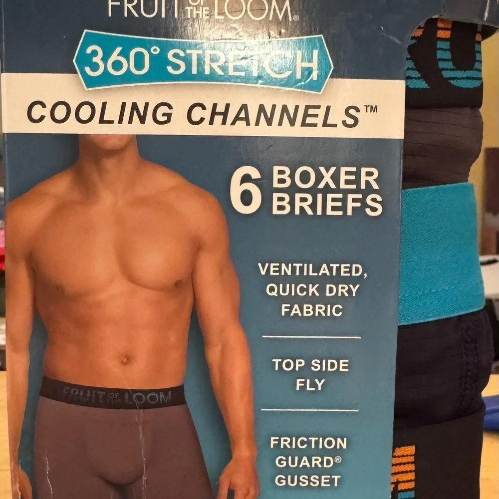 Fruit of the Loom Men's 360 Stretch Performance Boxer Briefs